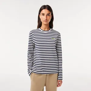 Женская трикотажная футболка Lacoste, синий, арт. TF9207