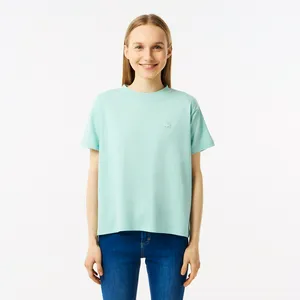 Женская футболка Lacoste SPORT из органического хлопка, зеленый, арт. TF0404