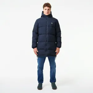 Мужская стёганая куртка Lacoste с капюшоном, синий, арт. BH2520
