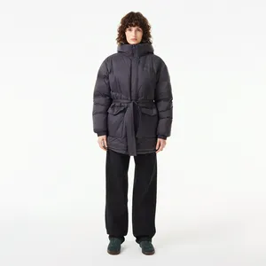 Женский короткий пуховик Lacoste, серый, арт. BF2518