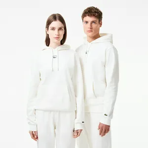 Хлопковая толстовка Lacoste Unisex с капюшоном, белый, арт. SH2740R