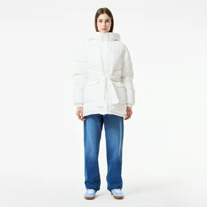 Женский короткий пуховик Lacoste, белый, арт. BF2518