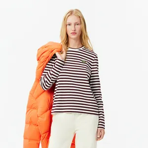 Женская трикотажная футболка Lacoste, коричневый, арт. TF9207