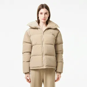 Женский пуховик Lacoste Quilted Puffer, бежевый, арт. BF2234