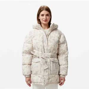 Женский короткий пуховик Lacoste, белый, арт. BF2518