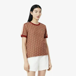Женская футболка Lacoste, коричневый, арт. TF3244