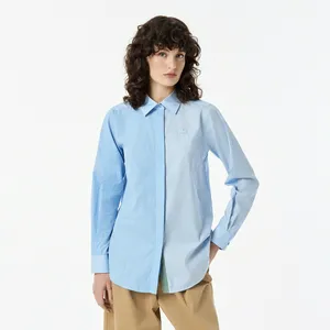Женская рубашка Lacoste из хлопка, голубой, арт. CF0503