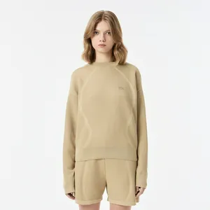 Женский свитер Lacoste из смеси хлопка, бежевый, арт. AF0504