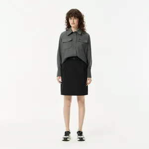 Юбка Lacoste классического кроя, черный, арт. JF2603