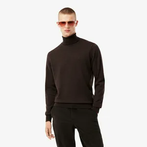 Мужская водолазка Lacoste из мериносовой шерсти, коричневый, арт. AH1959