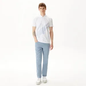 Мужские брюки Lacoste приталенного кроя, голубой, арт. HH0455