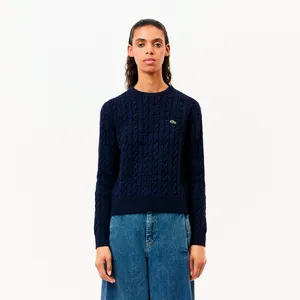 Женский шерстяной свитер Lacoste, синий, арт. AF0633