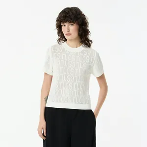 Женский свитер Lacoste из вискозы, белый, арт. AF0507