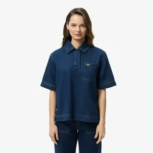 Женская рубашка Lacoste, синий, арт. CF2622