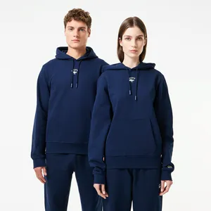 Хлопковая толстовка Lacoste Unisex с капюшоном, синий, арт. SH2740R