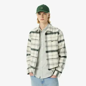Фланелевая рубашка-куртка Lacoste, белый, арт. CH5099