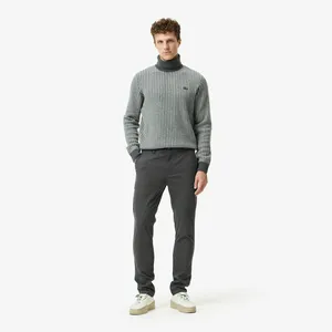 Мужские хлопковые брюки Lacoste, серый, арт. HH2523
