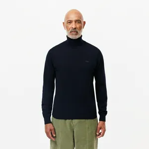 Мужская водолазка Lacoste из мериносовой шерсти, синий, арт. AH1959