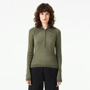 Свитер Lacoste на молнии, хаки, арт. AF2507