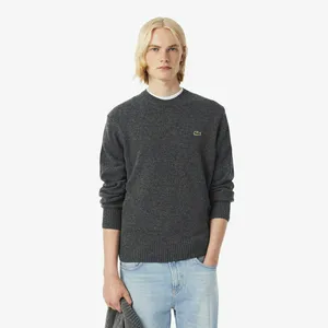 Мужской шерстяной свитер Lacoste, серый, арт. AH2916