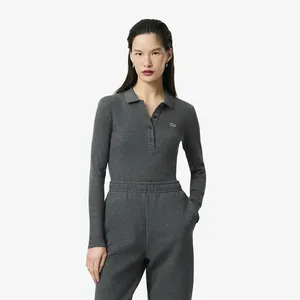 Женское поло Lacoste L.12.D, серый, арт. DF5281