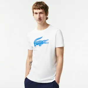 Мужская футболка Lacoste с принтом, белый, арт. TH2042