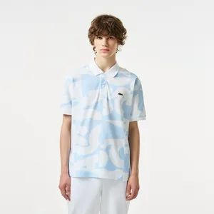 Мужское хлопковое поло Lacoste, голубой, арт. PH0401