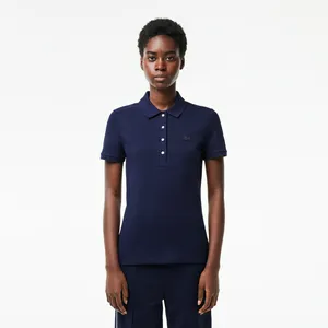 Женское поло Lacoste Slim Fit из эластичного хлопка, синий, арт. PF5462
