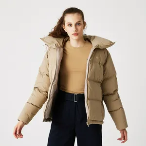 Женский пуховик Lacoste Quilted Puffer, коричневый, арт. BF2234