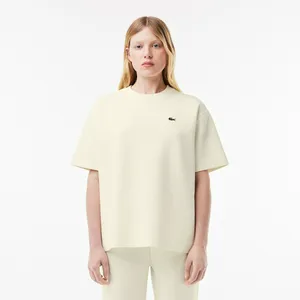 Женская футболка Lacoste Double Face Oversized, белый, арт. TF7301