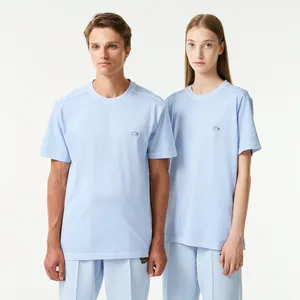 Мужская хлопковая футболка Lacoste, голубой, арт. TH0426