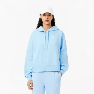 Женская флисовая толстовка Lacoste OVERSIZED Fit, голубой, арт. SF2649