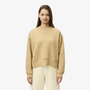 Женская флисовая толстовка Lacoste на молнии, бежевый, арт. SF5614P