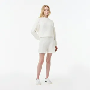 Женские рельефные шорты Lacoste, белый, арт. GF0504
