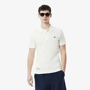 Мужское поло Lacoste из хлопка, белый, арт. DH0262