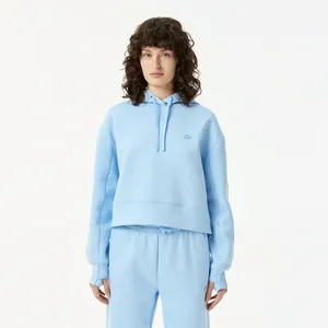 Женская толстовка Lacoste Loose Fit с капюшоном, голубой, арт. SF0281
