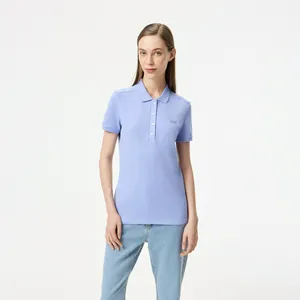 Женское поло Lacoste Slim Fit из эластичного хлопка, синий, арт. PF5462