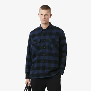 Фланелевая рубашка-куртка оверсайз Lacoste, синий, арт. CH7862