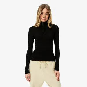 Свитер Lacoste с высоким воротником на молнии, черный, арт. AF4144