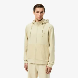 Мужской хлопковый свитшот Lacoste Regular Fit, бежевый, арт. SH2601