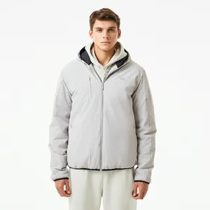 Мужская водоустойчивая ветровка Lacoste с капюшоном, серый, арт. BH2511R