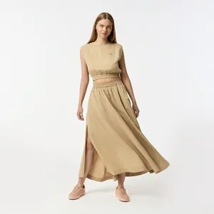 Юбка Lacoste длинная стандартного кроя, бежевый, арт. JF0509