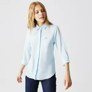 Женская рубашка Lacoste Regular Fit, голубой, арт. CF0812