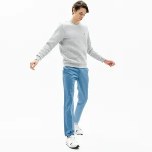 Мужские брюки Lacoste Slim Fit из хлопка и льна, голубой, арт. HH0980