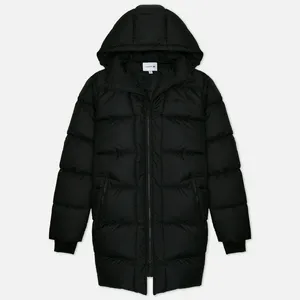 Мужская утеплённая куртка Lacoste Regular Fit с отстёгивающимся капюшоном, черный, арт. BH2043