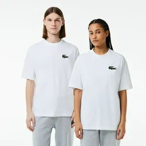 Футболка Lacoste OVERSIZED Unisex из органического хлопка, белый, арт. TH0062