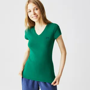 Женская футболка Lacoste Slim Fit, зеленый, арт. TF2214