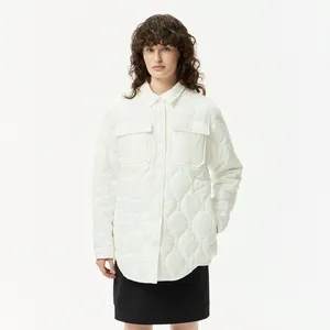 Женская стёганая куртка Lacoste, белый, арт. BF2415