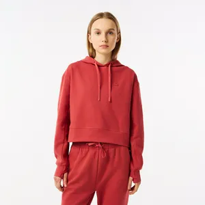 Женская толстовка Lacoste Loose Fit с капюшоном, красный, арт. SF0281