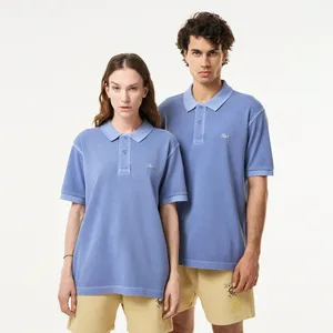 Хлопковое поло Lacoste Unisex, синий, арт. PH0470